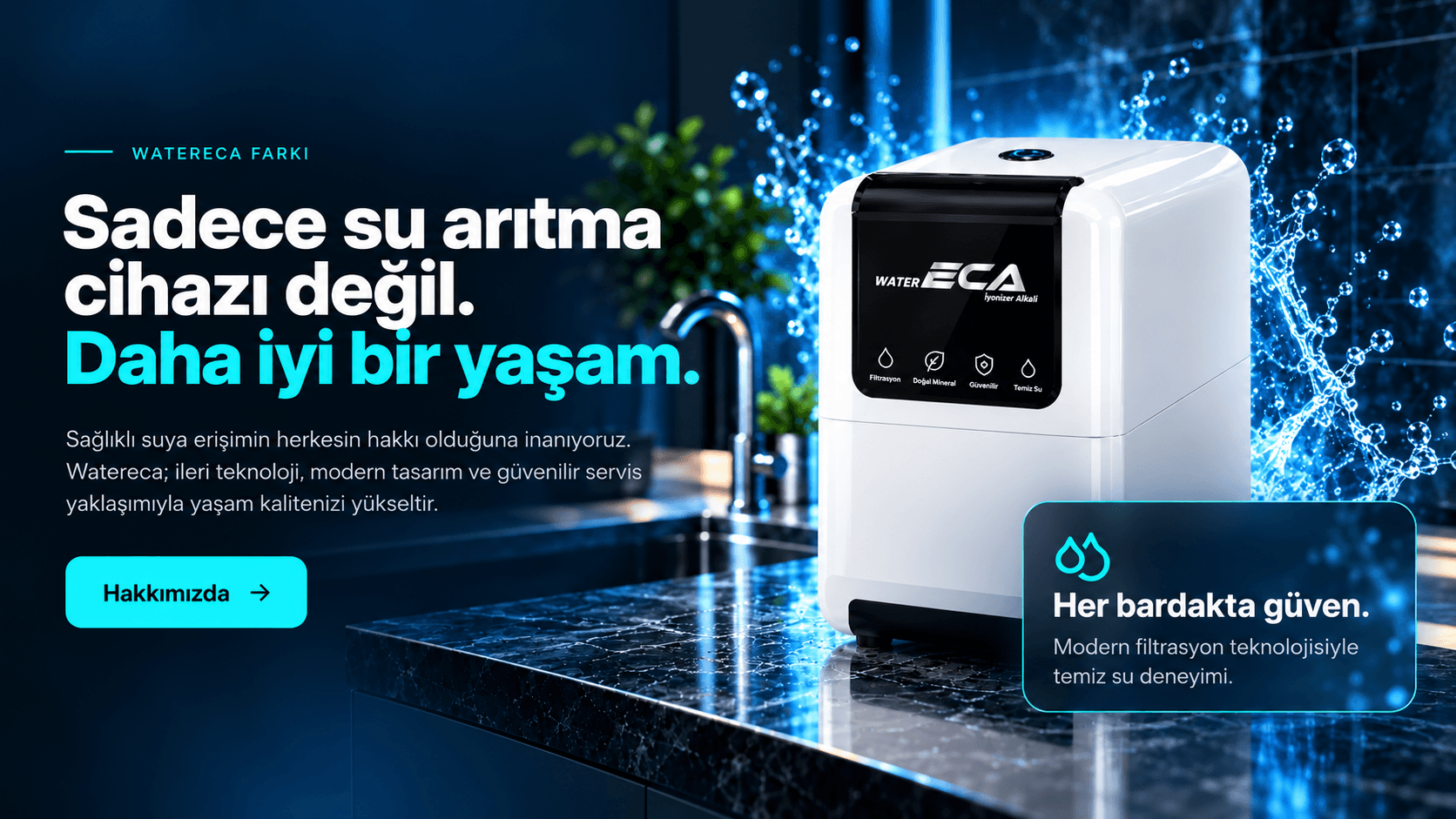 WaterECA sıcak ve soğuk su sebili