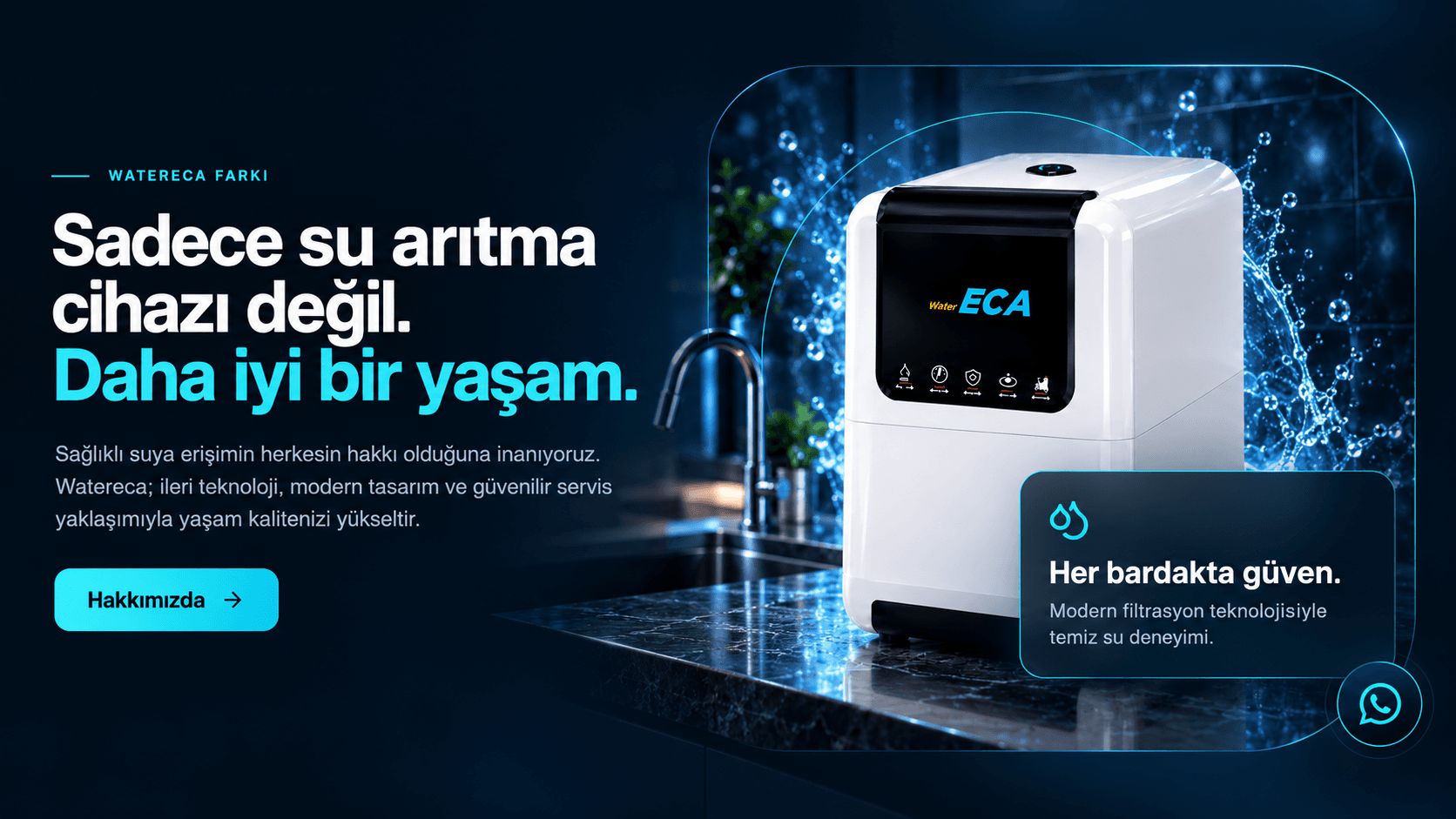 Water ECA sıcak ve soğuk su sebili