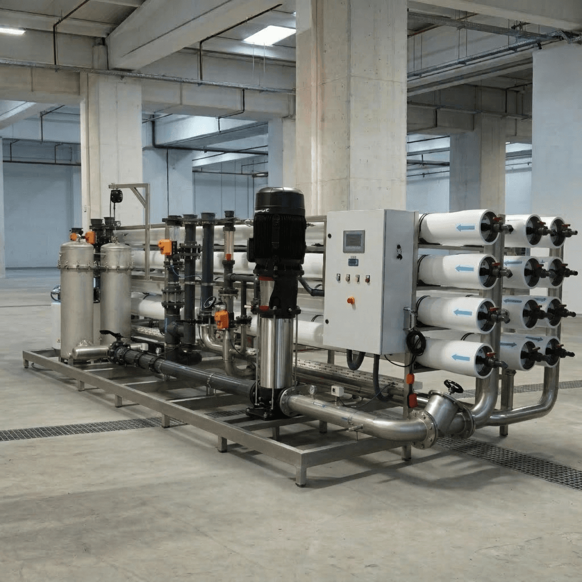 Water ECA Okta Serisi Endüstriyel Ters Osmos Sistemi